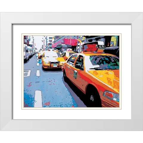 Traffic White Modern Wood Framed Art Print with Double Matting by Toque, Harry