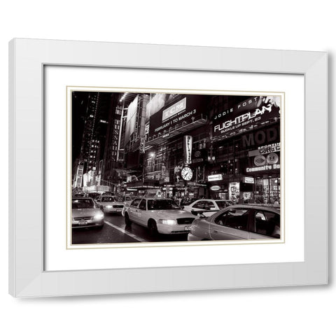 Madame Tussauds White Modern Wood Framed Art Print with Double Matting by Setboun, Michel