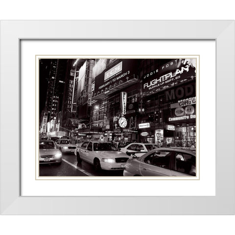 Madame Tussauds White Modern Wood Framed Art Print with Double Matting by Setboun, Michel