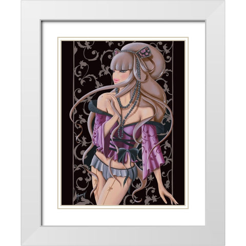 Dolce Lilou White Modern Wood Framed Art Print with Double Matting by Rhumeur, Aurelie