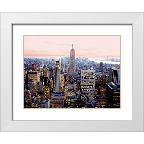 Red Empire White Modern Wood Framed Art Print with Double Matting by Setboun, Michel