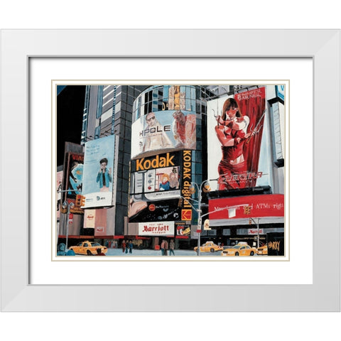 Elektra White Modern Wood Framed Art Print with Double Matting by Toque, Harry