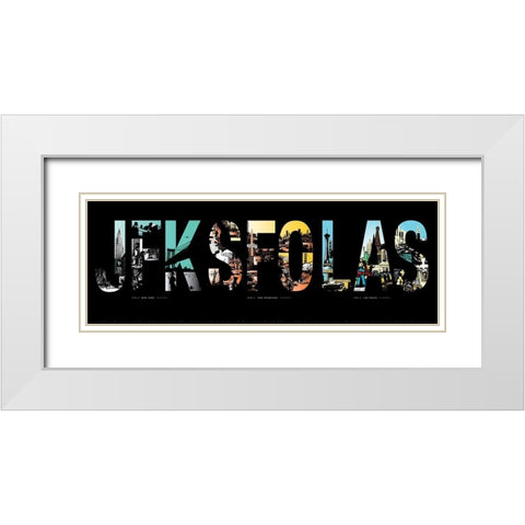 Flycityflash.US White Modern Wood Framed Art Print with Double Matting by Lile, Oliver