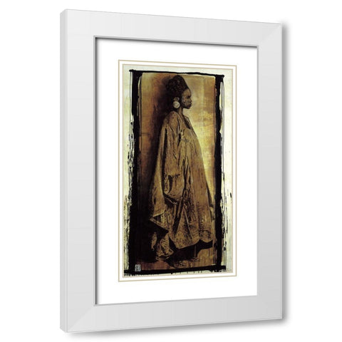 La fille du chef White Modern Wood Framed Art Print with Double Matting by Arietti, Fabienne