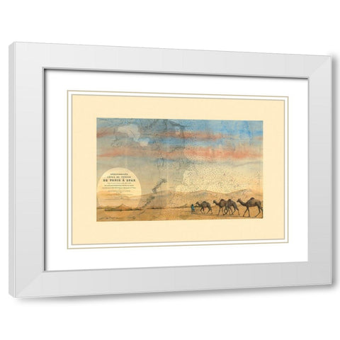 Sfax Tunisie White Modern Wood Framed Art Print with Double Matting by Letestu, Philippe