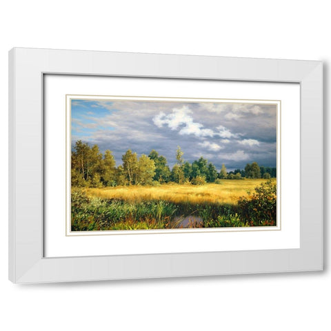 Before the Storm White Modern Wood Framed Art Print with Double Matting by Adamov, Alexey