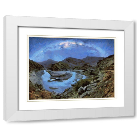 Milky Way VIII White Modern Wood Framed Art Print with Double Matting by Medeiros, Celito
