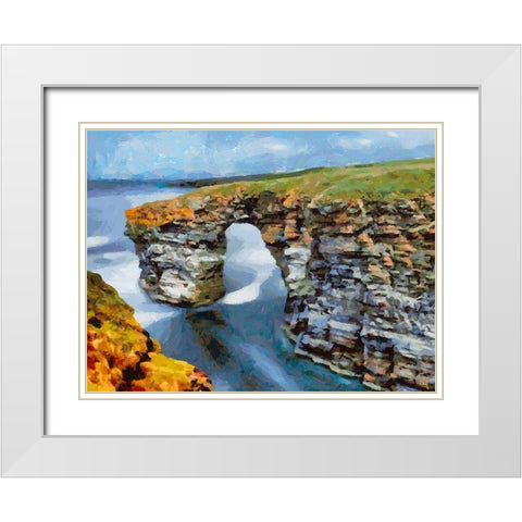 National Parks 11 White Modern Wood Framed Art Print with Double Matting by Medeiros, Celito