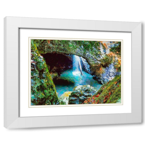 National Parks 14 White Modern Wood Framed Art Print with Double Matting by Medeiros, Celito