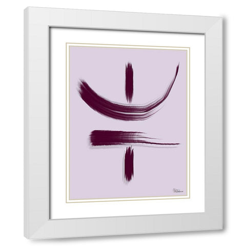 Chinese Characters II White Modern Wood Framed Art Print with Double Matting by Medeiros, Celito