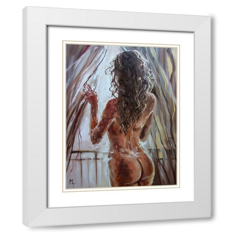 Your Window White Modern Wood Framed Art Print with Double Matting by Luniak, Monika