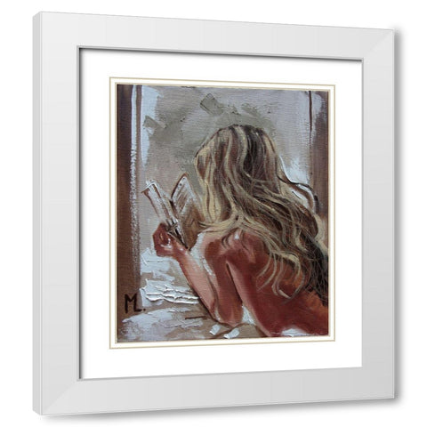 Good Book White Modern Wood Framed Art Print with Double Matting by Luniak, Monika