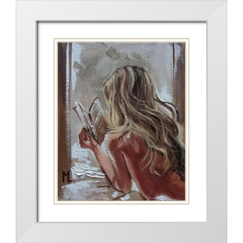Good Book White Modern Wood Framed Art Print with Double Matting by Luniak, Monika