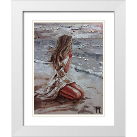 Summer Day White Modern Wood Framed Art Print with Double Matting by Luniak, Monika