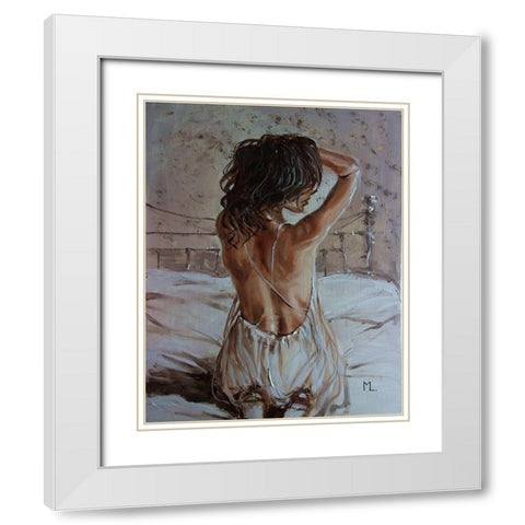 Light in the Room II White Modern Wood Framed Art Print with Double Matting by Luniak, Monika