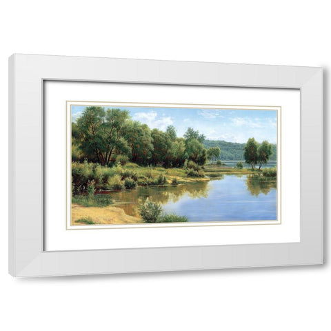 Russian Landscapes I White Modern Wood Framed Art Print with Double Matting by Davutov, Ilfat