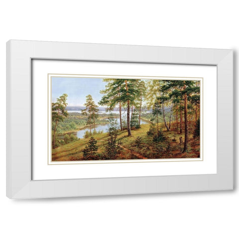 Russian Landscapes I White Modern Wood Framed Art Print with Double Matting by Davutov, Ilfat