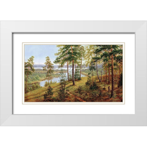 Russian Landscapes I White Modern Wood Framed Art Print with Double Matting by Davutov, Ilfat