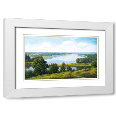 Russian Landscapes I White Modern Wood Framed Art Print with Double Matting by Babicev, Vjaceslav