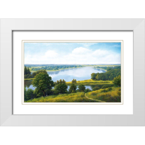 Russian Landscapes I White Modern Wood Framed Art Print with Double Matting by Babicev, Vjaceslav