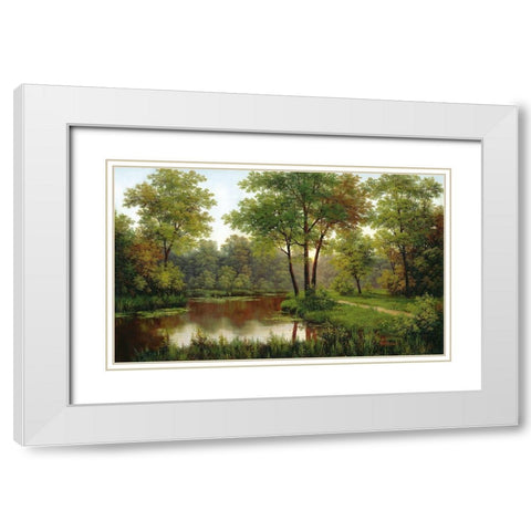 Russian Landscapes I White Modern Wood Framed Art Print with Double Matting by Babicev, Vjaceslav
