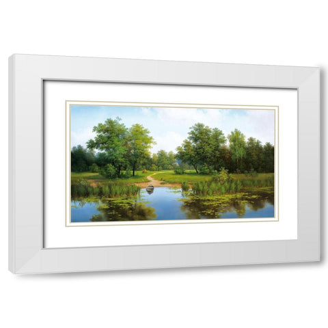Russian Landscapes I White Modern Wood Framed Art Print with Double Matting by Babicev, Vjaceslav