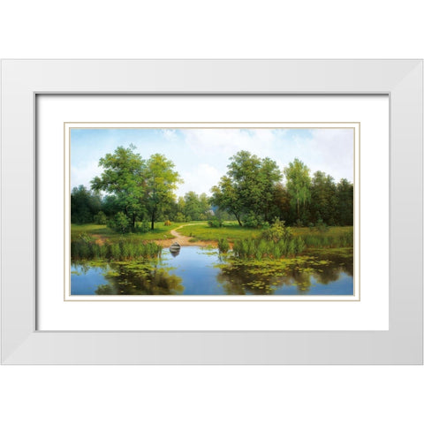 Russian Landscapes I White Modern Wood Framed Art Print with Double Matting by Babicev, Vjaceslav