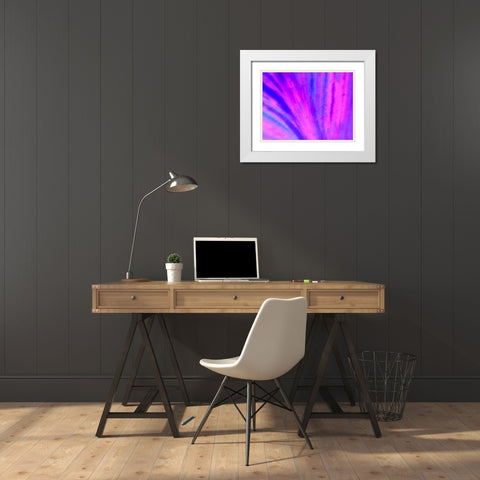 Energy Connection IV White Modern Wood Framed Art Print with Double Matting by Grayscale