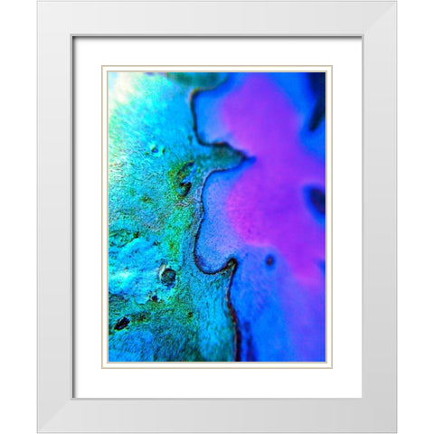 Natural Boundary I White Modern Wood Framed Art Print with Double Matting by Grayscale