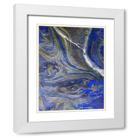 Inverted Sand II White Modern Wood Framed Art Print with Double Matting by Grayscale