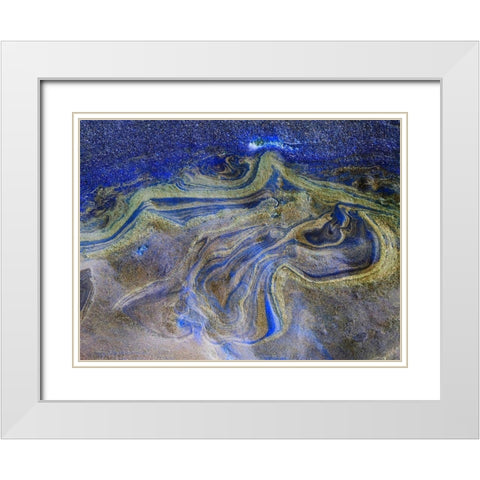 Inverted Sand VI White Modern Wood Framed Art Print with Double Matting by Grayscale