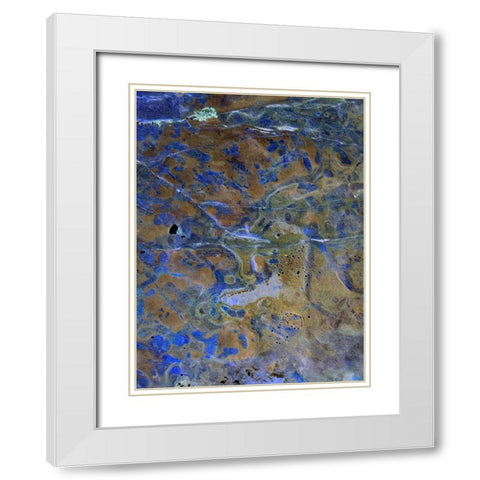 Inverted Sand VII White Modern Wood Framed Art Print with Double Matting by Grayscale