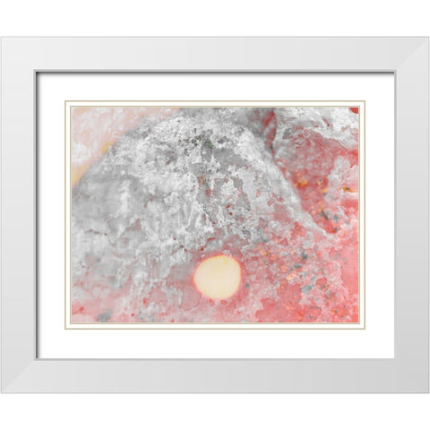 Salt Block II White Modern Wood Framed Art Print with Double Matting by Grayscale