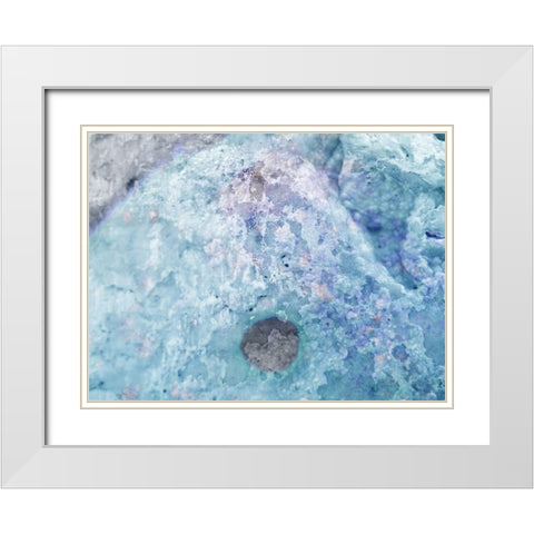 Salt Block IV White Modern Wood Framed Art Print with Double Matting by Grayscale