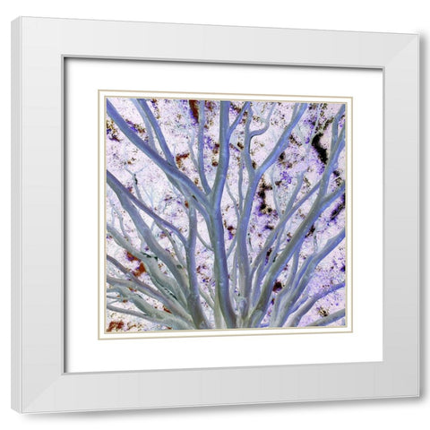 Space Canopy I White Modern Wood Framed Art Print with Double Matting by Grayscale