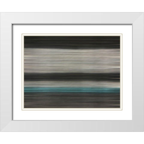 Fabric Pinstripes IV White Modern Wood Framed Art Print with Double Matting by Grayscale