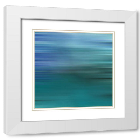 Pinstripes XXXII White Modern Wood Framed Art Print with Double Matting by Grayscale