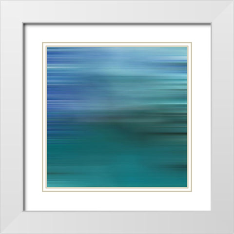Pinstripes XXXII White Modern Wood Framed Art Print with Double Matting by Grayscale