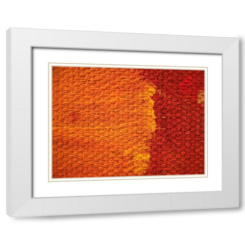 Canvas Closeup IV White Modern Wood Framed Art Print with Double Matting by Grayscale
