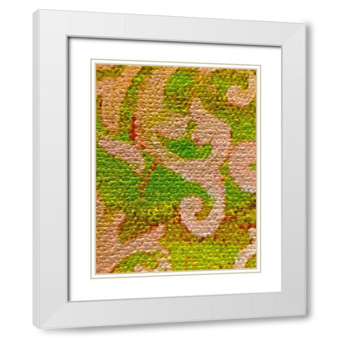 Canvas Closeup VIII White Modern Wood Framed Art Print with Double Matting by Grayscale