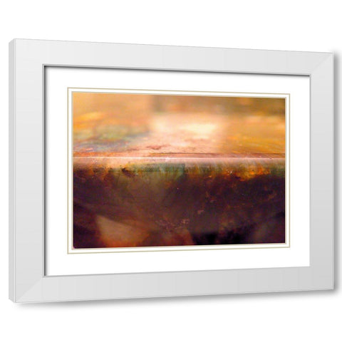 Stone Edge I White Modern Wood Framed Art Print with Double Matting by Grayscale