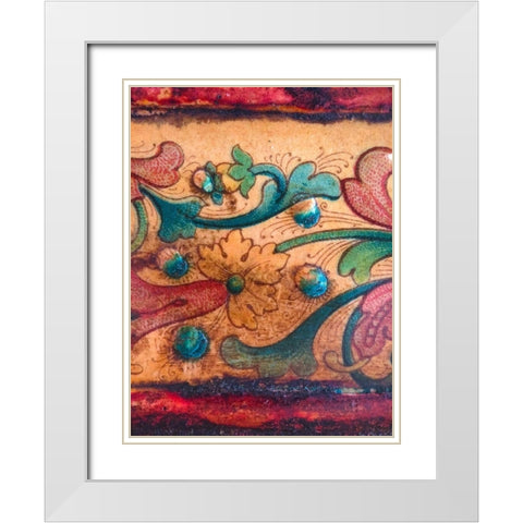 Cabinet Detail I White Modern Wood Framed Art Print with Double Matting by Grayscale