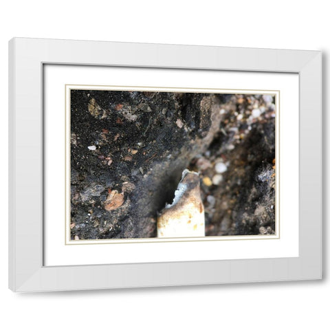 Blacktop II White Modern Wood Framed Art Print with Double Matting by Grayscale
