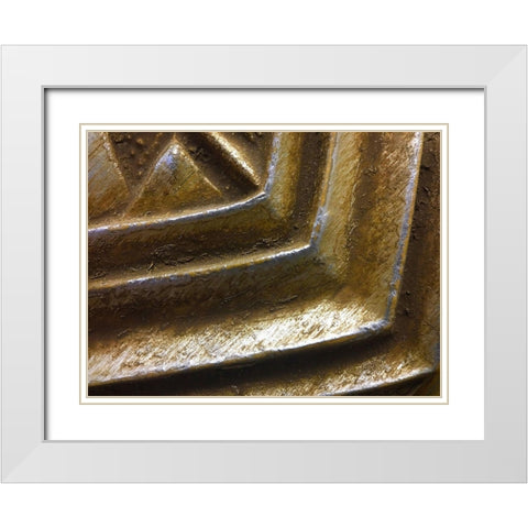 Frame Pic IX White Modern Wood Framed Art Print with Double Matting by Grayscale