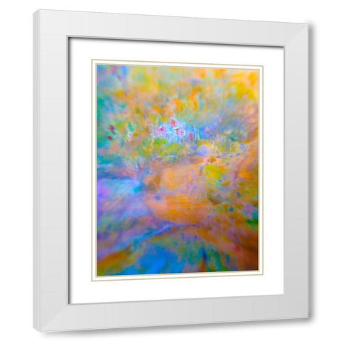 Oxidized Metal XI White Modern Wood Framed Art Print with Double Matting by Grayscale