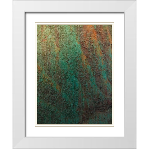 Painted Wood Panel I White Modern Wood Framed Art Print with Double Matting by Grayscale