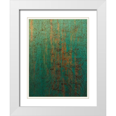 Painted Wood Panel II White Modern Wood Framed Art Print with Double Matting by Grayscale