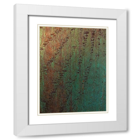 Painted Wood Panel III White Modern Wood Framed Art Print with Double Matting by Grayscale