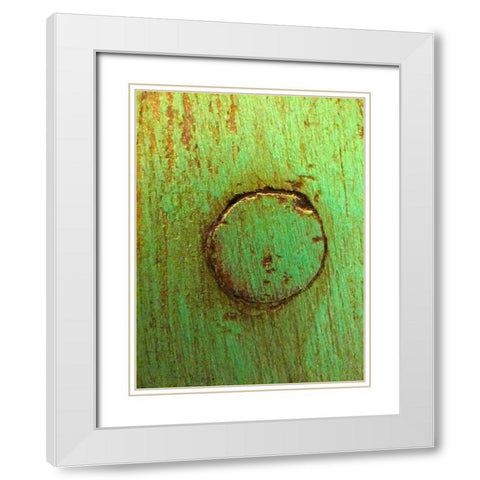 Painted Wood Panel IV White Modern Wood Framed Art Print with Double Matting by Grayscale