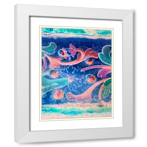 Wood Carving IV White Modern Wood Framed Art Print with Double Matting by Grayscale